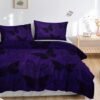Unyqoos® Paarse beddengoedset met vlinderdesign voor eenpersoonsbed inclusief kussenslopen