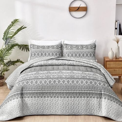 550x550-13161.jpg Unyqoos® Luxueuze 3-Delige Spreiset voor Slaapkamer en Woonkamer met Kussenslopen