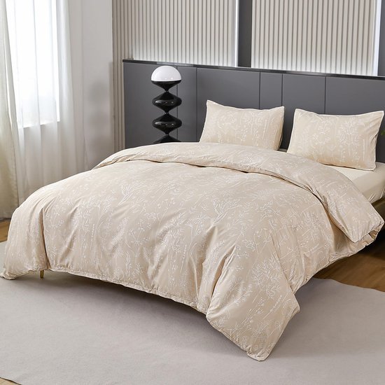 Unyqoos® Luxe beddengoedset 220x240 cm met bloemenpatroon en kussenslopen