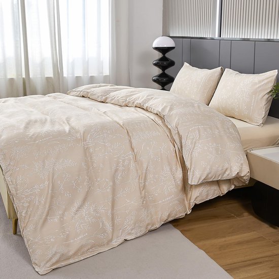Unyqoos® Luxe beddengoedset 220x240 cm met bloemenpatroon en kussenslopen