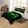 Unyqoos® Grote Groene Gaming Beddengoedset voor Jongens en Tieners met Retro Controller Ontwerp