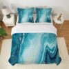 Unyqoos® Stijlvol marmer beddengoedset met 3D-print en zachte microvezel