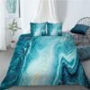 Unyqoos® Stijlvol marmer beddengoedset met 3D-print en zachte microvezel