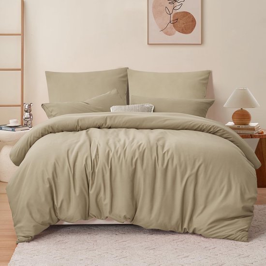550x550-13320.jpg Unyqoos® Stijlvol en comfortabel 3-delig beddengoed in taupe voor elk seizoen