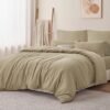 550x550-13321.jpg Unyqoos® Stijlvol en comfortabel 3-delig beddengoed in taupe voor elk seizoen