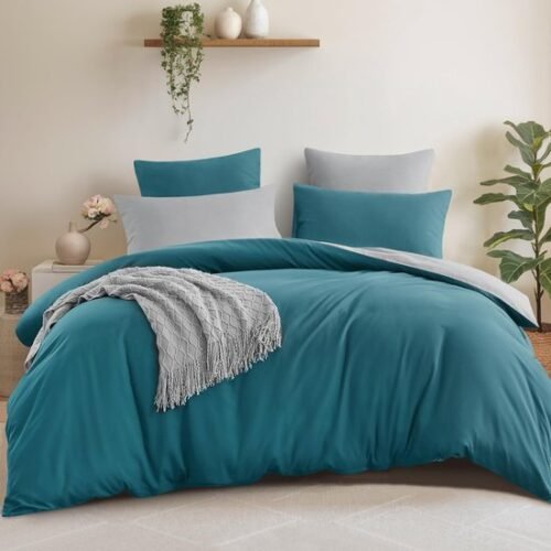 550x550-13337.jpg Unyqoos® Stijlvolle omkeerbare beddengoedset van microvezel voor alle seizoenen