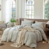 Unyqoos® Luxe katoenen beddengoedset met ritssluiting en allergievriendelijk ontwerp