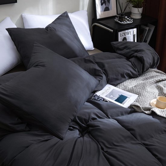 Unyqoos® Beddengoedset voor Eenpersoonsbed met Zachte Microvezel en Gemakkelijke Ritssluiting