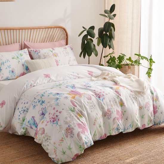 550x550-13375.jpg Unyqoos® Stijlvolle beddengoedset met bloemenmotief en rits voor tweepersoonsbed