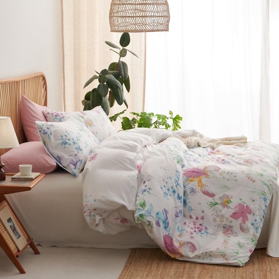 550x550-13376.jpg Unyqoos® Stijlvolle beddengoedset met bloemenmotief en rits voor tweepersoonsbed