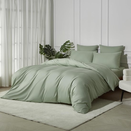 Unyqoos® Luxueus Dekbedovertrek met Ritssluiting en Kussensloop voor Comfort