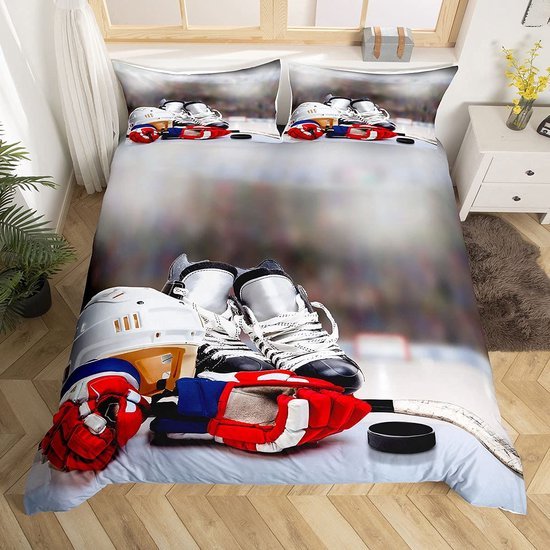 Unyqoos® Ijspret Beddengoedset met Sportief Thema voor Jongens en Meisjes in Diverse Maten