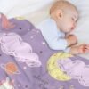 Unyqoos® Gezellige en kleurrijke eenhoorndeken voor kinderen en woondecoratie