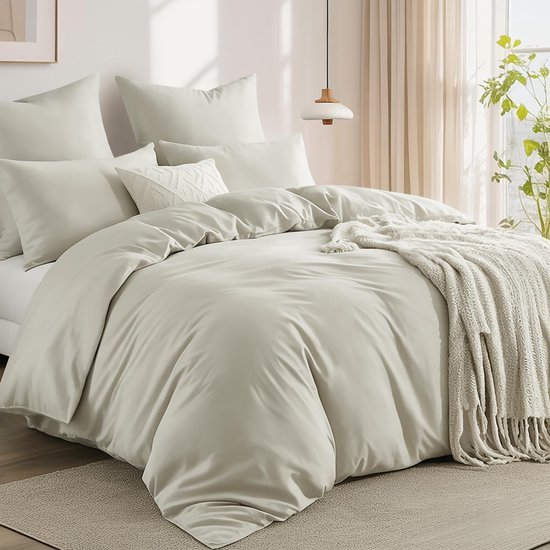 550x550-13457.jpg Unyqoos® Zachte en ademende katoenen dekbedovertrekset met ritssluiting 240 x 220 cm