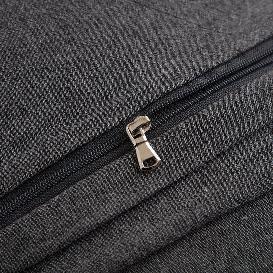 Unyqoos® Antracietkleurige katoenen beddengoedset van 200 x 200 cm met kussenslopen