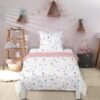 550x550-13470.jpg Unyqoos® Roze Kinderbeddengoedset met Bloemenprint en Kussensloop van Microvezel