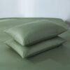 Unyqoos® Premium Katoenen Beddengoedset 220 x 240 cm met Elegante Donkergroene Afwerking voor Optimaal Comfort