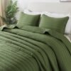 Unyqoos® Ultrazachte Grote Sprei van Microvezel voor Bed en Bank in Groen - 300 x 270 cm