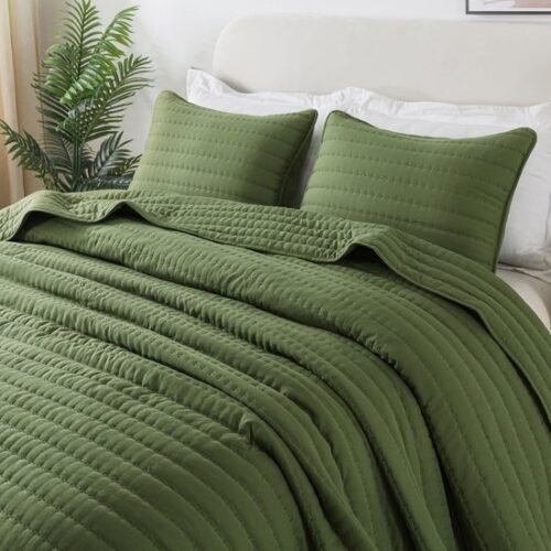550x550-13482.jpg Unyqoos® Ultrazachte Grote Sprei van Microvezel voor Bed en Bank in Groen - 300 x 270 cm