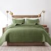 Unyqoos® Ultrazachte Grote Sprei van Microvezel voor Bed en Bank in Groen - 300 x 270 cm