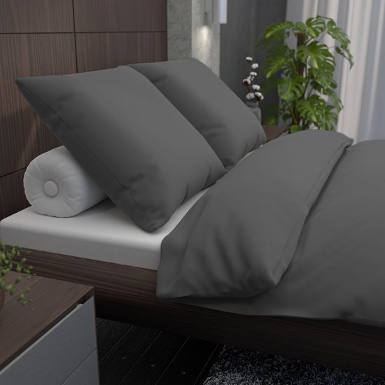 Unyqoos® Comfortabel en stijlvol grijs katoenen beddengoed voor elk seizoen