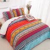 Unyqoos® Sfeervolle Boho-Stijl Bedsprei Set van 3 Delen met Kussenslopen voor Tweepersoonsbed