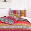 Unyqoos® Sfeervolle Boho-Stijl Bedsprei Set van 3 Delen met Kussenslopen voor Tweepersoonsbed