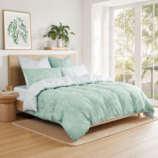 550x550-13562.jpg Unyqoos® Omkeerbaar beddengoed met bloemmotief en zachte microvezel voor optimaal slaapcomfort