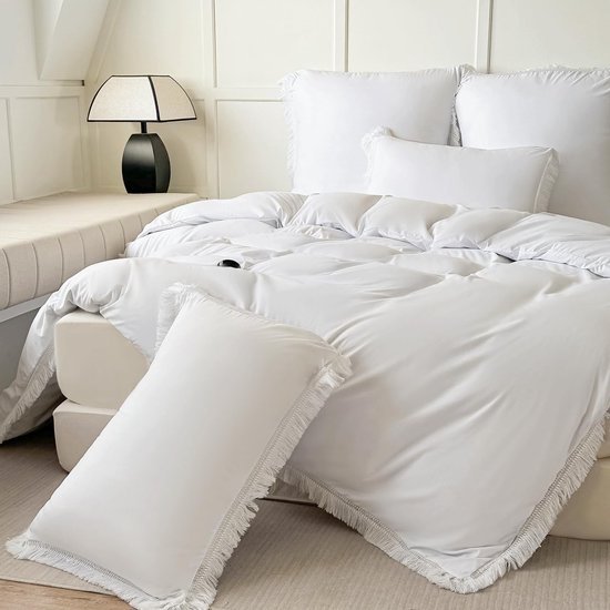 550x550-13567.jpg Unyqoos® Stijlvolle Boho beddengoedset met kwastjes voor tweepersoonsbed 200x200 cm