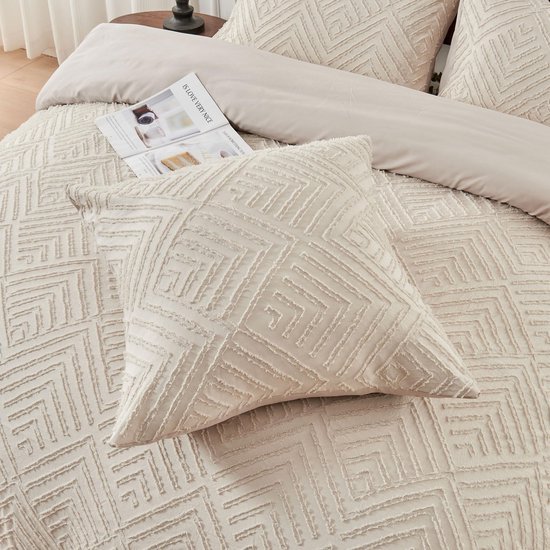 Unyqoos® Chique Boho Dekbedovertrek Set van Zachte Microvezel met Geometrisch Design