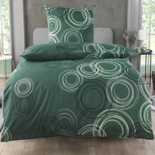 550x550-13638.jpg Unyqoos® Stijlvol katoenen beddengoed met cirkelpatroon en ritssluiting 135x200 cm