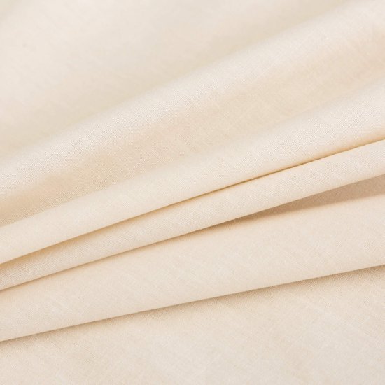 Unyqoos® Luxe beige katoenen beddengoedset met ritssluiting voor ultiem comfort