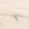 Unyqoos® Luxe beige katoenen beddengoedset met ritssluiting voor ultiem comfort