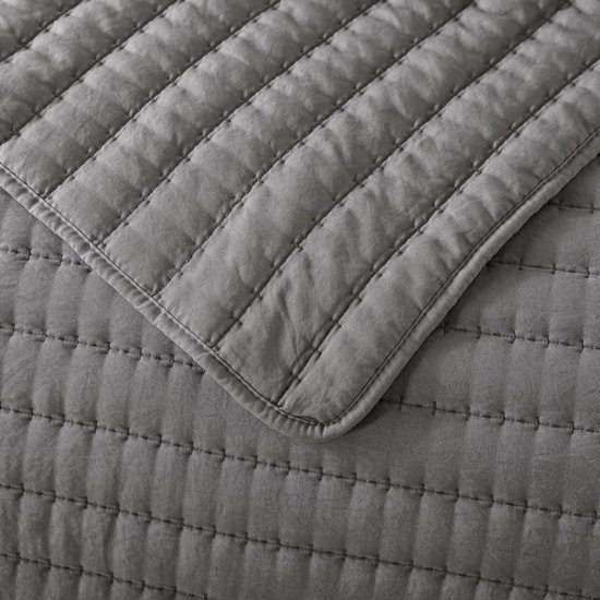Unyqoos® Ultrazachte en Stijlvolle Microvezel Dekbed Bedsprei voor Alle Seizoenen - 220 x 240 cm Grijs