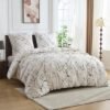 Unyqoos® Modieus en Ademend Microvezel Dekbedovertrek met Marmerprint voor Stijlvolle Slaapkamers