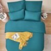 550x550-13767.jpg Unyqoos® Zachte en ademende turquoise beddengoedset van microvezel voor elk seizoen