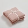 550x550-13774.jpg Unyqoos® Roze katoenen dekbedovertrekset met ritssluiting en kussensloop 135x200 cm