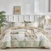 550x550-13825.jpg Unyqoos® Stijlvolle blauwe dekbedovertrekset met patchwork patroon en kussenslopen