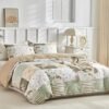 550x550-13826.jpg Unyqoos® Stijlvolle blauwe dekbedovertrekset met patchwork patroon en kussenslopen