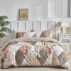 Unyqoos® Stijlvolle en Omkeerbare Dekbedovertrekset met Patchwork Ontwerp in Beige
