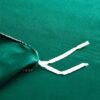 Unyqoos® Elegante donkergroene satijnen beddengoedset met ritssluiting voor zomernachten