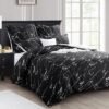 550x550-13864.jpg Unyqoos® Stijlvolle en Zachte 3-delige Beddengoedset van Microvezel met Marmerpatroon