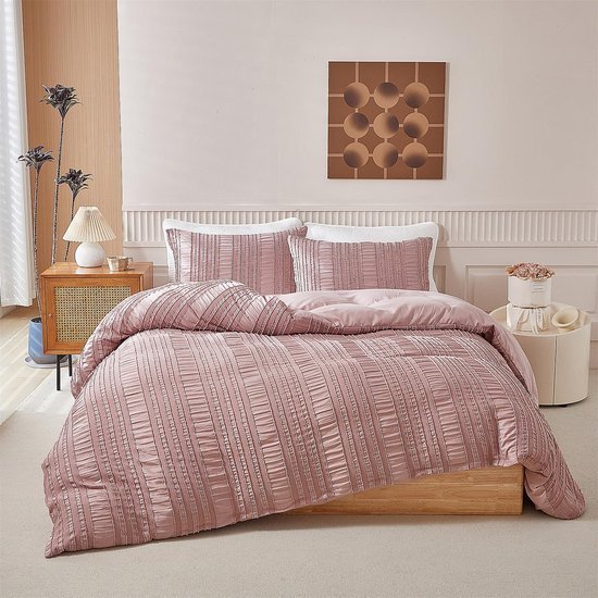Unyqoos® Zacht en ademend boho-beddengoed met getuft ontwerp en ritssluiting