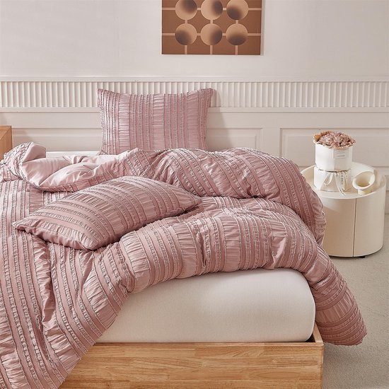 Unyqoos® Zacht en ademend boho-beddengoed met getuft ontwerp en ritssluiting