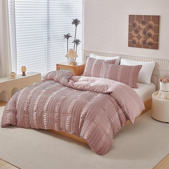 Unyqoos® Zacht en ademend boho-beddengoed met getuft ontwerp en ritssluiting