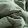 Unyqoos® Dubbelzijdig dekbedovertrekset voor tweepersoonsbed in saliegroen en abrikoos
