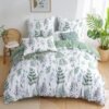 Unyqoos® Stijlvolle en comfortabele dekbedovertrekset met natuurlijk bloemmotief