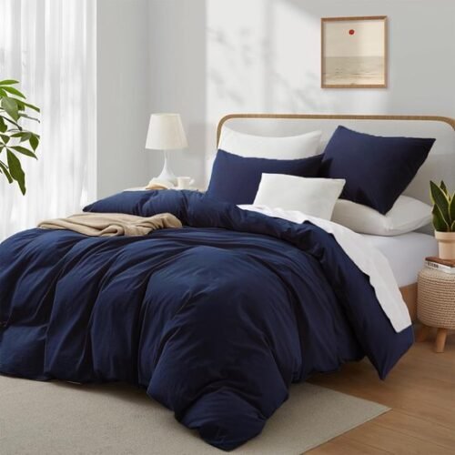 550x550-13958.jpg Unyqoos® Zacht katoenen dekbedovertrek 200x220 cm met kussenslopen voor tweepersoonsbed