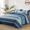 Unyqoos® Charmante Marineblauwe Boho-Stijl Bedsprei Set met Kussenslopen voor Slaapkamerdecoratie