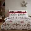 Unyqoos® Dubbelzijdige kerstbeddengoedset met kussenslopen voor tweepersoonsbed